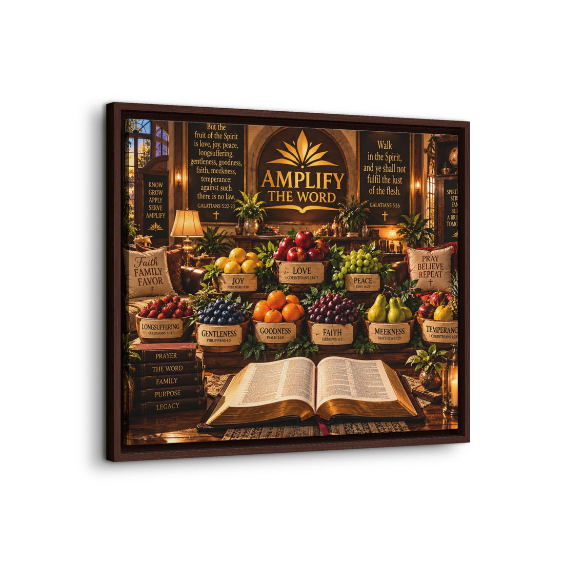 Amplify the Word Framed Canvas Wall Art