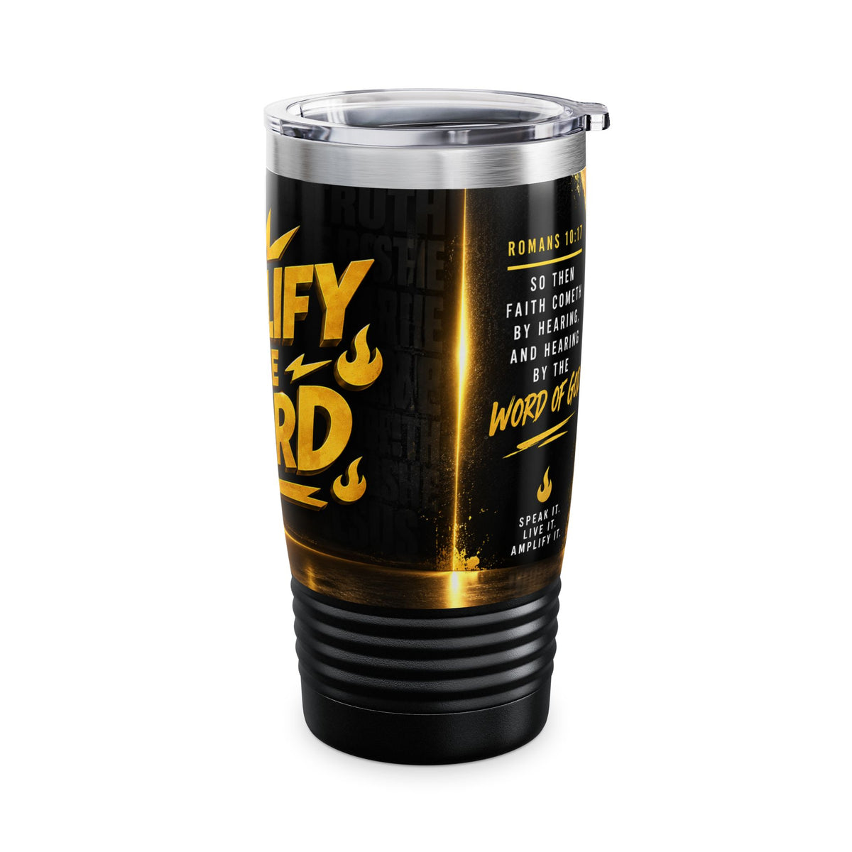 Tumbler — "Amplify the Word" 20oz Insulated Christian Travel Mug
