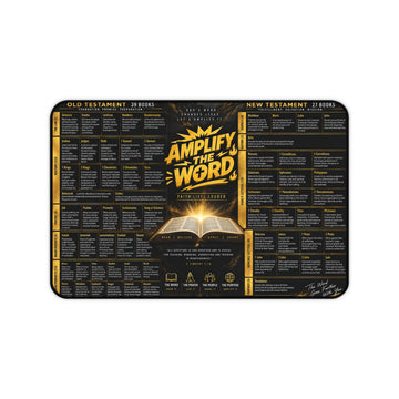 Amplify the Word Scripture Desk Mat — Bible Reading Plan Mousepad