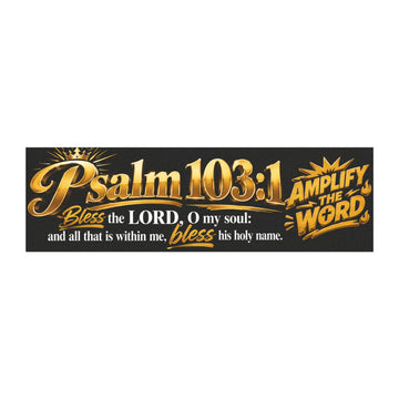 Psalm 103:1 Amplify the Word Christian Car Magnet